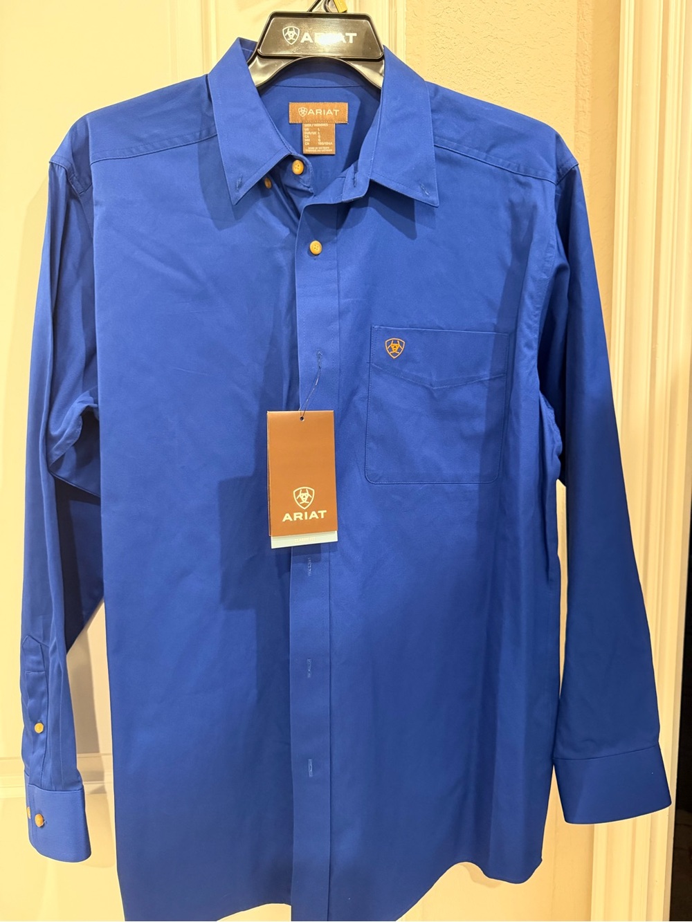 Ariat Men's Long Sleeve Dress Shirt - Royal Blue